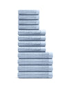Waffle Bath Towel Set (12 pc)