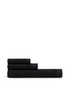 Waffle Bath Sheet in Black #color_black