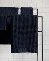 Onsen Waffle Bath Sheet Set in Twilight Blue #color_twilight-blue