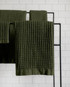 Onsen Waffle Bath Towel in Forest #color_forest