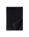 Onsen Waffle Bath Towel in Black #color_black