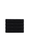 Onsen Waffle Bath Towel in Black #color_black