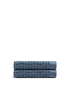 Onsen Waffel Bath Towel in Denim Blue #color_denim