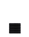 Onsen Waffle Face Towel in Black #color_black