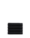 Onsen Waffle Hand Towel in Black #color_black