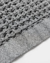 Waffle Bath Sheet in Cinder Grey #color_cinder-grey