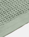 Onsen Waffle Bath Sheet Set in Sage #color_sage