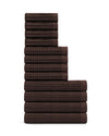 Waffle Bath Sheet in Brown #color_brown