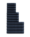 Waffle Bath Sheet in Twilight Blue #color_twilight-blue