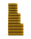 Onsen Waffle Bath Towel in Ochre #color_ochre